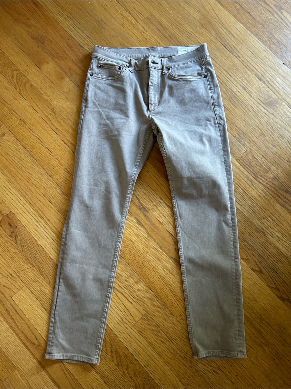 Rag and Bone Men's Slim Fit Beige Jeans